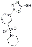 5-[3-(PIPERIDINE-1-SULFONYL)-PHENYL]-[1,3,4]OXADIAZOLE-2-THIOL Struktur