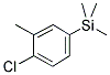 1-(TRIMETHYLSILYL)-4-CHLORO-3-METHYLBENZENE Struktur