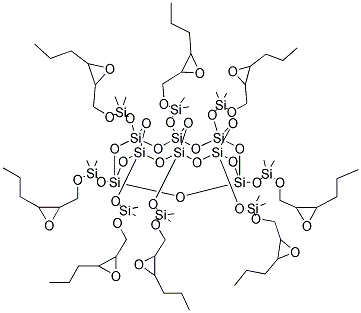 PSS-OCTA[(3-PROPYLGLYCIDYL ETHER)DIMETHYLSILOXY] SUBSTITUTED Struktur