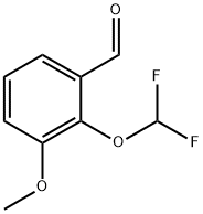 2-DIFLUOROMETHOXY-3-METHOXY-BENZALDEHYDE Struktur