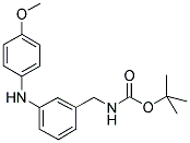 [3-(4-METHOXY-PHENYLAMINO)-BENZYL]-CARBAMIC ACID TERT-BUTYL ESTER Struktur