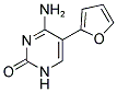 4-AMINO-5-(2-FURYL)-2(1H)-PYRIMIDINONE Struktur