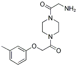 1-[4-(2-AMINO-ACETYL)-PIPERAZIN-1-YL]-2-M-TOLYLOXY-ETHANONE Struktur