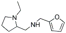 (1-ETHYL-PYRROLIDIN-2-YLMETHYL)-FURAN-2-YLMETHYL-AMINE Struktur