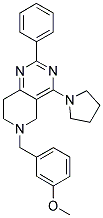 6-(3-METHOXY-BENZYL)-2-PHENYL-4-PYRROLIDIN-1-YL-5,6,7,8-TETRAHYDRO-PYRIDO[4,3-D]PYRIMIDINE Struktur