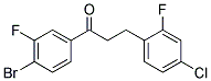 4'-BROMO-3-(4-CHLORO-2-FLUOROPHENYL)-3'-FLUOROPROPIOPHENONE Struktur