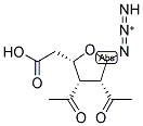 2-(3S,4R-DIACETYL-5-AZIDO-TETRAHYDROFURAN-2S-YL)-ACETIC ACID Struktur