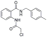 2-(2-CHLORO-ACETYLAMINO)-N-(4-METHYL-BENZYL)-BENZAMIDE Struktur