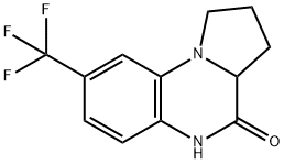 8-(TRIFLUOROMETHYL)-1,2,3,3A-TETRAHYDROPYRROLO[1,2-A]QUINOXALIN-4(5H)-ONE Struktur