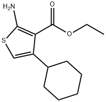 2-AMINO-4-CYCLOHEXYL-THIOPHENE-3-CARBOXYLIC ACID ETHYL ESTER Struktur