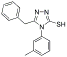 5-BENZYL-4-(3-METHYLPHENYL)-4H-1,2,4-TRIAZOLE-3-THIOL Struktur