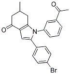 1-(3-ACETYLPHENYL)-2-(4-BROMOPHENYL)-6-METHYL-5,6,7-TRIHYDROINDOL-4-ONE Structure