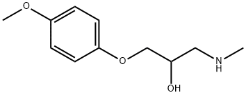 1-(4-METHOXY-PHENOXY)-3-METHYLAMINO-PROPAN-2-OL Struktur