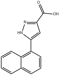 5-NAPHTHALEN-1-YL-1H-PYRAZOLE-3-CARBOXYLIC ACID Struktur