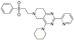 6-[2-(PHENYLSULFONYL)ETHYL]-4-PIPERIDIN-1-YL-2-PYRIDIN-2-YL-5,6,7,8-TETRAHYDROPYRIDO[4,3-D]PYRIMIDINE Struktur