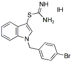 1-(4-BROMOBENZYL)-1H-INDOL-3-YL IMIDOTHIOCARBAMATE HYDROIODIDE Struktur