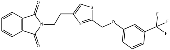 2-[2-(2-([3-(TRIFLUOROMETHYL)PHENOXY]METHYL)-1,3-THIAZOL-4-YL)ETHYL]-1H-ISOINDOLE-1,3(2H)-DIONE Struktur