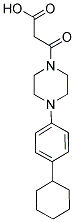 3-[4-(4-CYCLOHEXYLPHENYL)PIPERAZIN-1-YL]-3-OXOPROPANOIC ACID Struktur