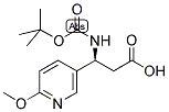 BOC-(S)-3-AMINO-3-(6-METHOXY-3-PYRIDYL)-PROPIONIC ACID Struktur