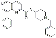 8-PHENYL-[1,6]NAPHTHYRIDINE-2-CARBOXYLIC ACID (1-BENZYL-PIPERIDIN-4-YL)-AMIDE Struktur