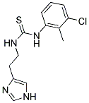 N-(3-CHLORO-2-METHYLPHENYL)-N'-[2-(1H-IMIDAZOL-4-YL)ETHYL]THIOUREA Struktur