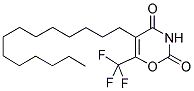 5-TETRADECYL-6-TRIFLUOROMETHYL[1,3]OXAZINE-2,4-DIONE Struktur