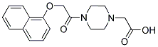 (4-[(1-NAPHTHYLOXY)ACETYL]PIPERAZIN-1-YL)ACETIC ACID Struktur