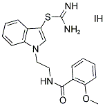 1-(2-[(2-METHOXYBENZOYL)AMINO]ETHYL)-1H-INDOL-3-YL IMIDOTHIOCARBAMATE HYDROIODIDE Struktur