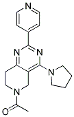 1-(2-PYRIDIN-4-YL-4-PYRROLIDIN-1-YL-7,8-DIHYDRO-5H-PYRIDO[4,3-D]PYRIMIDIN-6-YL)-ETHANONE Struktur