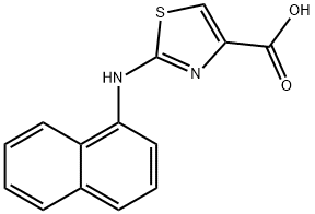 2-(NAPHTHALEN-1-YLAMINO)-THIAZOLE-4-CARBOXYLIC ACID Struktur