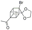 1-(1-BROMOSPIRO(PENTACYCLO[4.3.0.0(2,5).0(3,8).0(4,7)]NONANE-9,2'-[1,3]-DIOXOLANE)-4-YL)ETHANONE Struktur