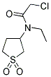 2-CHLORO-N-(1,1-DIOXO-TETRAHYDRO-1LAMBDA6-THIOPHEN-3-YL)-N-ETHYL-ACETAMIDE Struktur