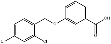 3-(2,4-二氯芐基)氧基苯甲酸 結(jié)構(gòu)式