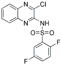 N-(3-CHLOROQUINOXALIN-2-YL)-2,5-DIFLUOROBENZENESULFONAMIDE Struktur