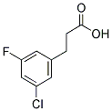 3-(3-CHLORO-5-FLUOROPHENYL)PROPIONIC ACID Struktur