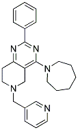 4-AZEPAN-1-YL-2-PHENYL-6-PYRIDIN-3-YLMETHYL-5,6,7,8-TETRAHYDRO-PYRIDO[4,3-D]PYRIMIDINE Struktur