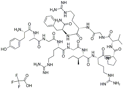 H-TYR-ALA-GLY-ARG-GLY-ILE-ARG-PRO-VAL-GLY-ARG-PHE-NH2 TFA Struktur