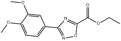 ETHYL 3-(3,4-DIMETHOXYPHENYL)-1,2,4-OXADIAZOLE-5-CARBOXYLATE Struktur