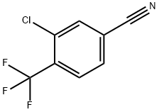 3-CHLORO-4-(TRIFLUOROMETHYL)BENZONITRILE Struktur