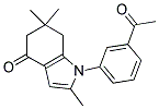 1-(3-ACETYLPHENYL)-2,6,6-TRIMETHYL-5,6,7-TRIHYDROINDOL-4-ONE Structure