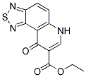 ETHYL 9-OXO-6,9-DIHYDRO[1,2,5]THIADIAZOLO[3,4-F]QUINOLINE-8-CARBOXYLATE Struktur