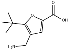 4-AMINOMETHYL-5-TERT-BUTYL-FURAN-2-CARBOXYLIC ACID Struktur