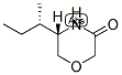 (5S)-5-[(1S)-METHYLPROPYL]-MORPHOLIN-3-ONE Struktur