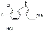 2-(6,7-DICHLORO-2-METHYL-1H-INDOL-3-YL)ETHANAMINE HYDROCHLORIDE Struktur