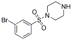 1-[(3-BROMOPHENYL)SULFONYL]PIPERAZINE Struktur