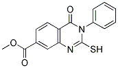 METHYL 2-MERCAPTO-4-OXO-3-PHENYL-3,4-DIHYDROQUINAZOLINE-7-CARBOXYLATE Struktur