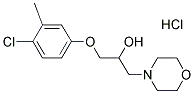 1-(4-CHLORO-3-METHYLPHENOXY)-3-MORPHOLIN-4-YLPROPAN-2-OL HYDROCHLORIDE Struktur