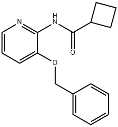 CYCLOBUTYL-N-(3-(PHENYLMETHOXY)(2-PYRIDYL))FORMAMIDE Struktur