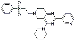 6-[2-(PHENYLSULFONYL)ETHYL]-4-PIPERIDIN-1-YL-2-PYRIDIN-3-YL-5,6,7,8-TETRAHYDROPYRIDO[4,3-D]PYRIMIDINE Struktur