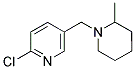 1-[(6-CHLORO-3-PYRIDINYL)METHYL]-2-METHYLPIPERIDINE Struktur